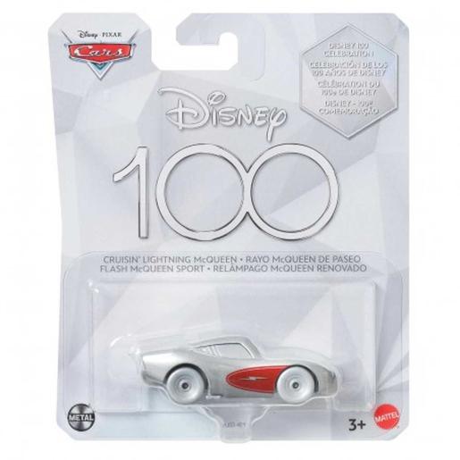 Mattel - Cars - Vehículo deportivo plateado tipo Rayo McQueen ㅤ