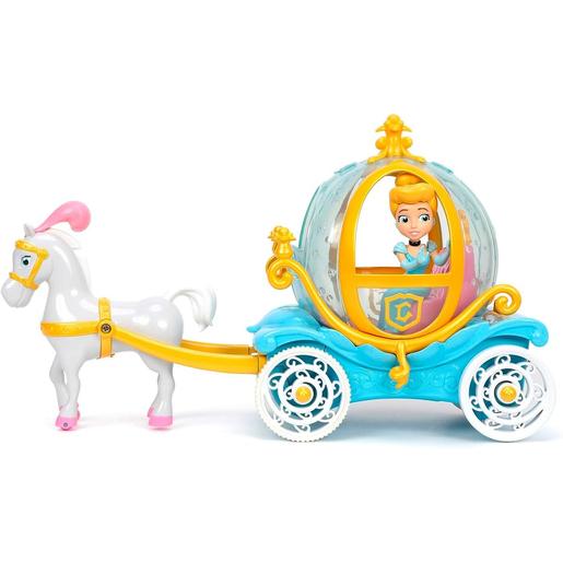 Disney - Cinderela - Carrinho de controle remoto, alcança até 2,5 km/h, 26 cm ㅤ