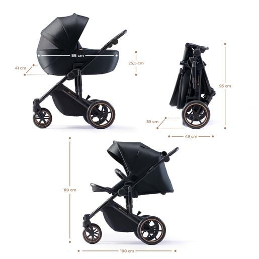 Kinderkraft - Trio Prime 2 Mink Pro Preto Veneziano