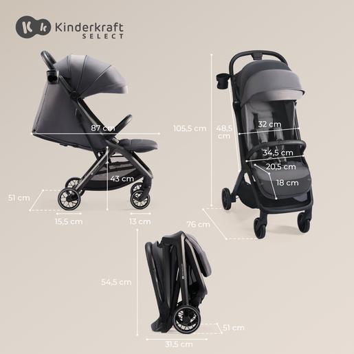 Kinderkraft - Carrinho de Passeio Nubi 2 Cinzento Nublado