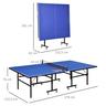 Outsunny - Mesa de Ping Pong Dobrável com Rede, Raquetes e Bolas