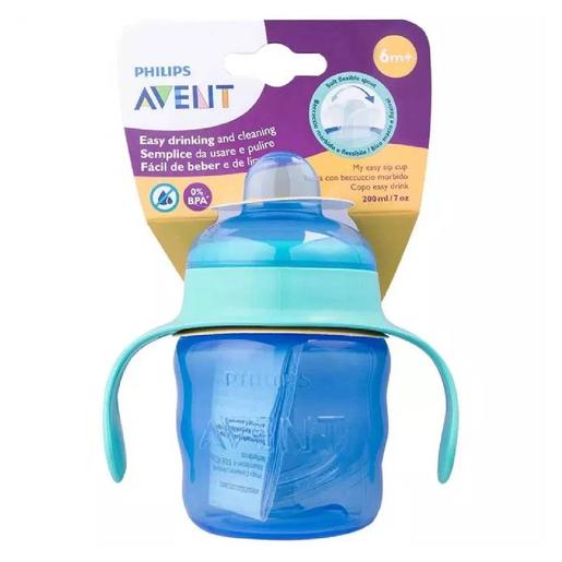 Philips Avent - Copo azul 200 ml bocal macio +6 meses