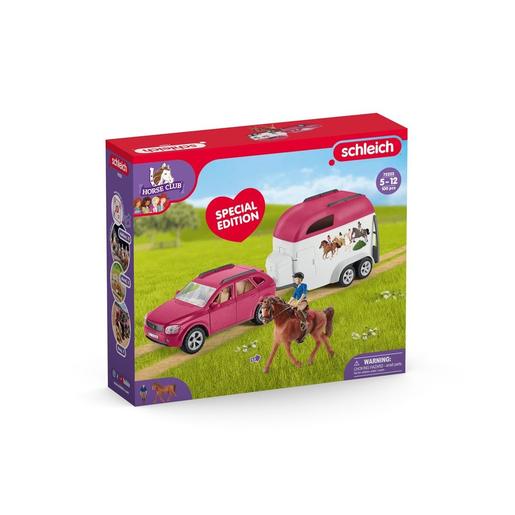 Schleich - Carro de aventura com reboque para clube de equitação ㅤ