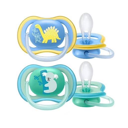 Philips Avent - Chupetas Ultra Air verde e azul +18 meses