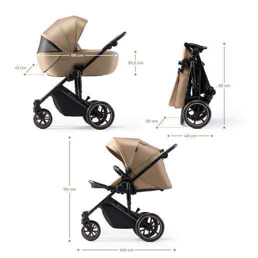 Kinderkraft - Duo Prime 2 Pro Areia Bege