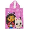 Gabby's Dollhouse - Poncho Infantil em Microfibra de 50x115cm