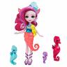 Mattel - Enchantimals - Ocean Kingdom muñeca Sedda Sea Horse con familia de caballitos de mar ㅤ