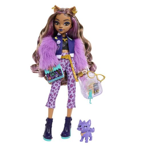 Mattel - Monster High - Boneca Clawdeen com Mascote e Acessórios ㅤ