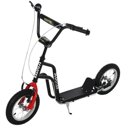 Homcom - Patinete Scooter ajustável Preto