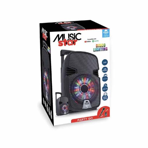 Music Star - Altavoz Bluetooth y luces Groove