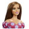 Barbie - Boneca Fashionista Curvy Vitiligo - Vestido com bolas