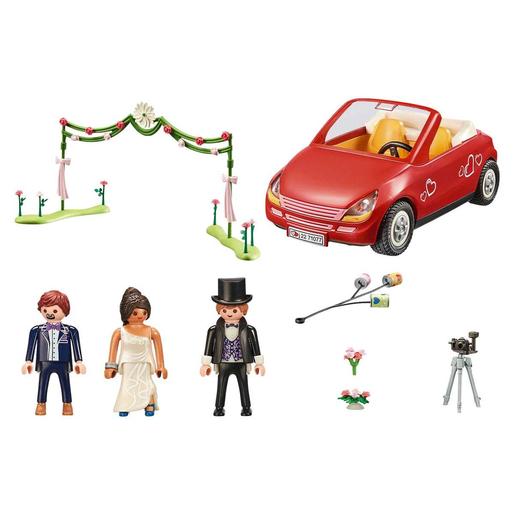 Playmobil - Starter Pack Boda Playmobil City Life con Coche y Accesorios ㅤ