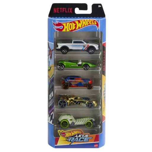 Hot Wheels - Pack de 5 veículos metálicos Let'S Race