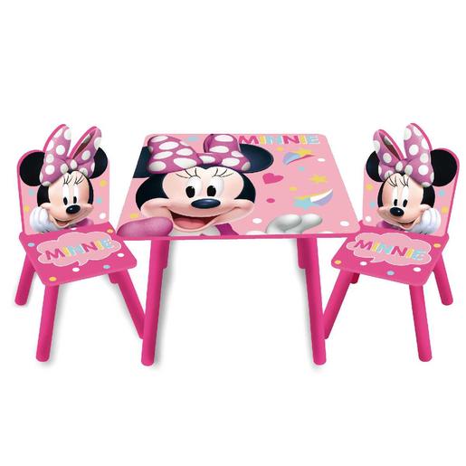 Minnie Mouse - Set de mesa e 2 cadeiras