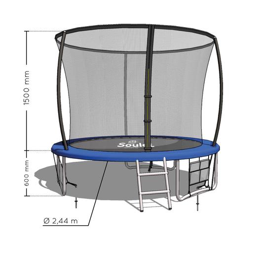 Soulet - Trampolim 244 cm com escada