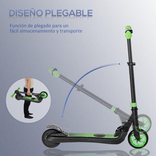 Homcom - Trotinete Elétrico para Crianças Verde/Preto