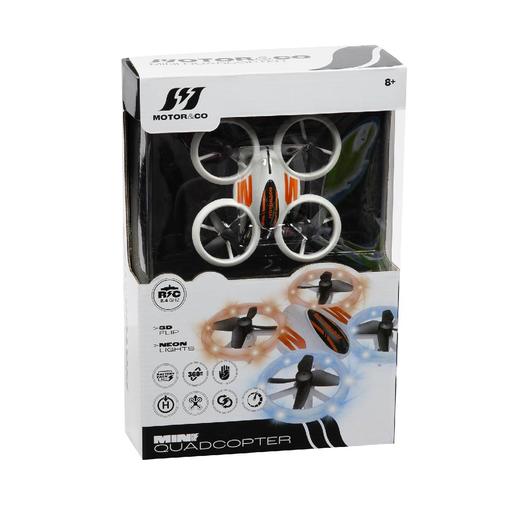 Motor & Co - Mini drone com luz neon