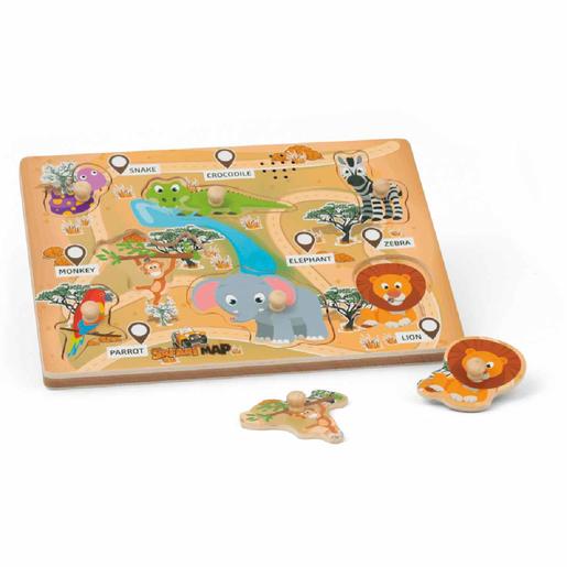 Wood’ N Play - Puzzle com som (vários modelos)