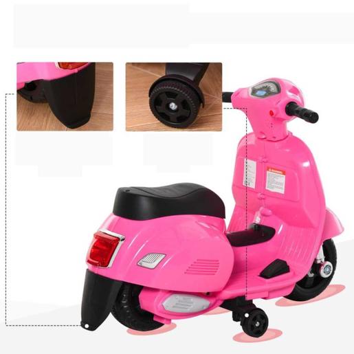 Homcom - Mota elétrica Vespa rosa