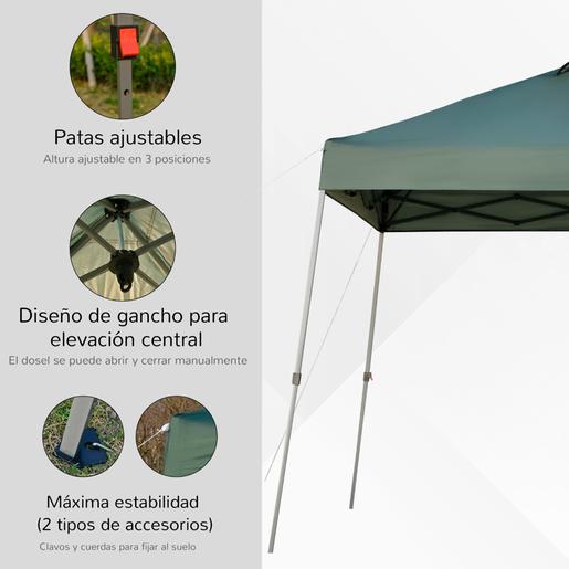 Outsunny - Tenda dobrável 3x3m Verde