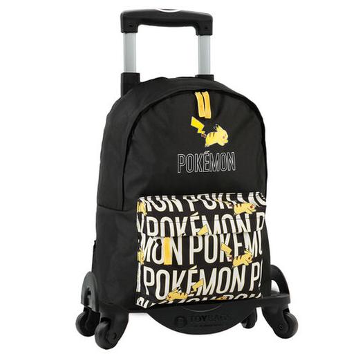 Mochila Pokemon Picachu 41 cm com carro removível