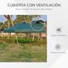 Outsunny - Tenda dobrável 3x3m Verde