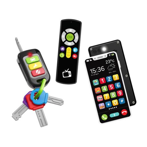 Baby Smile - Kit bebé smartphone + chaves de carro + controle remoto
 ㅤ