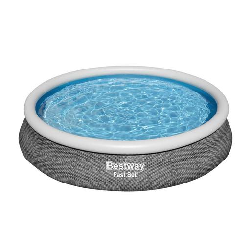 BestWay - Piscina desmontable autoportante redonda Fast Set 457x84 cm con depuradora ㅤ