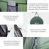 Outsunny - Tenda de Campanha Pop Up 250x150x100 cm Verde