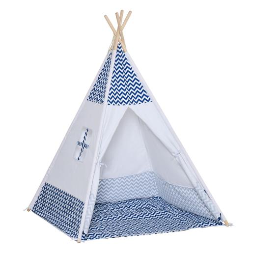 Homcom - Tenda tipi branca e azul