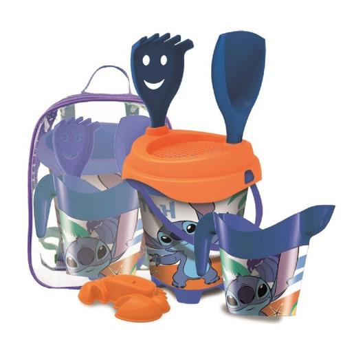 Disney - Mochila com balde de praia Stitch e regador