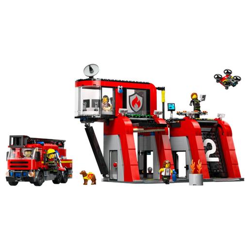 LEGO City - Parque de Bombeiros com Camião de Bombeiros - 60414