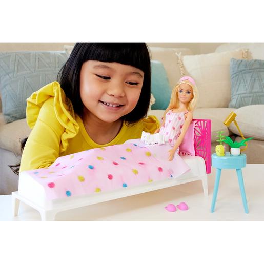 Barbie - Muñeca con dormitorio y accesorios incluidos ㅤ