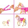 Barbie - Muñeca con caballo y poni