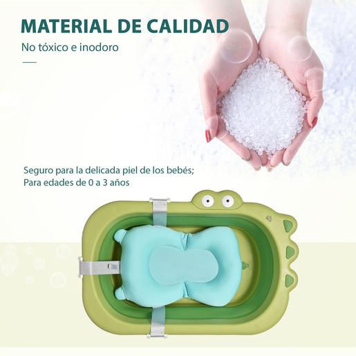 Homcom - Bañera plegable bebé Cocodrilo