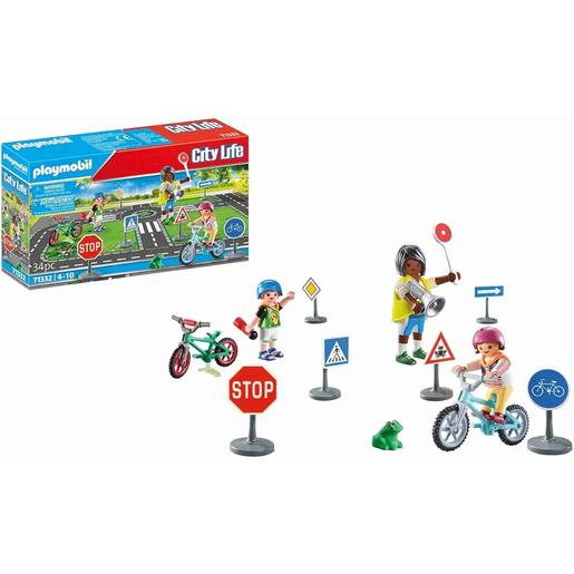 Playmobil - Curso de Educação Rodoviária com Acessórios ㅤ