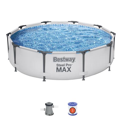 Bestway - Piscina Desmontable con depuradora Steel Pro MAX 305 x 76cm