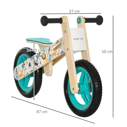 Homcom - Bicicleta de madeira sem pedais