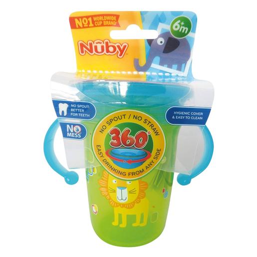 Nuby - Copo mágico com pegas - Verde