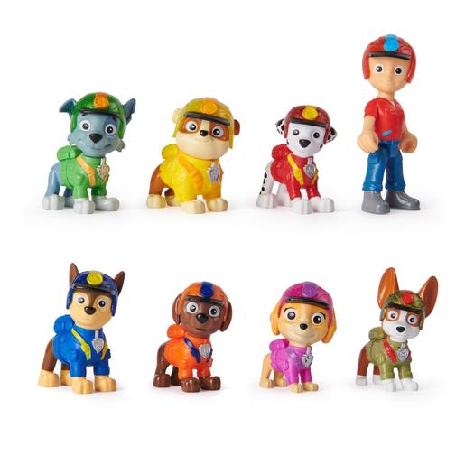 Paw Patrol - 8 estatuetas de filhotes da selva