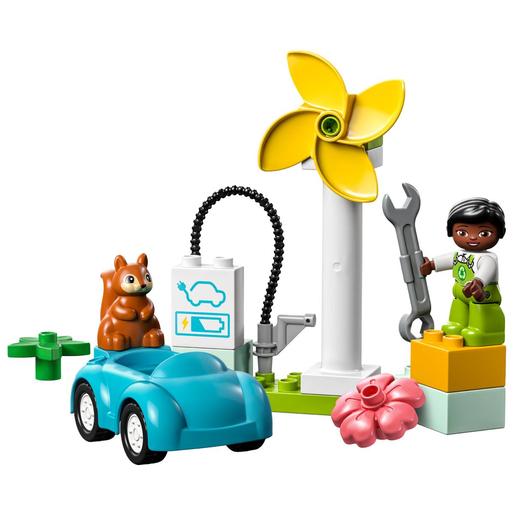 LEGO Duplo Town - Turbina eólica e Carro elétrico - 10985