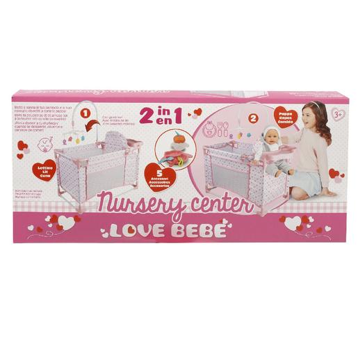 Love Bebé - Berço para boneca 2 em 1