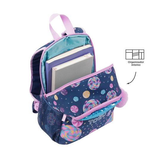 Totto - Mochila escolar pequena Sweet Candy