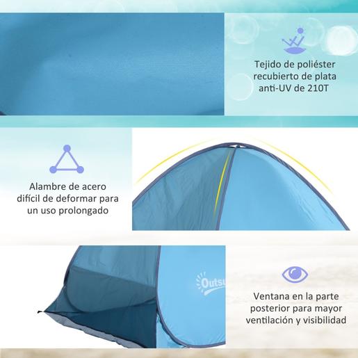 Outsunny - Tenda Pop Up praia Azul