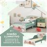 Homcom - Cama infantil Montanhas Verde