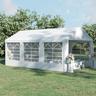 Outsunny - Tenda para festas 6x3 m Branco