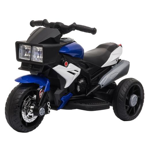 Homcom - Mota elétrica bateria 3 rodas Trimoto Preto e Azul