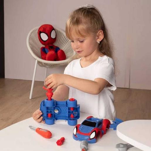 Smoby - Maletín de herramientas para construir coche Spidey ㅤ