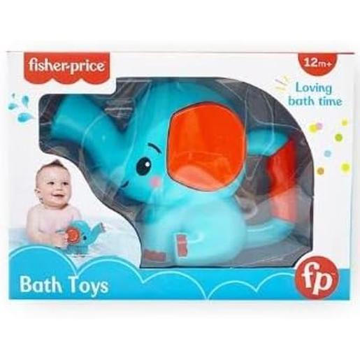 Fisher Price - Chuveiro infantil em forma de elefante com sistema simples de coleta e expulsão de água ㅤ