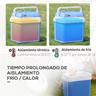 Outsunny - Frigorífico 24L com função de refrigerar e aquecer Azul